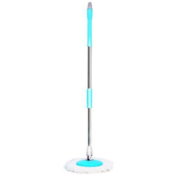 360 Degree Floor Cleaner Swivel Pole Stainless Steel Mop Hand Press Retractable Spin