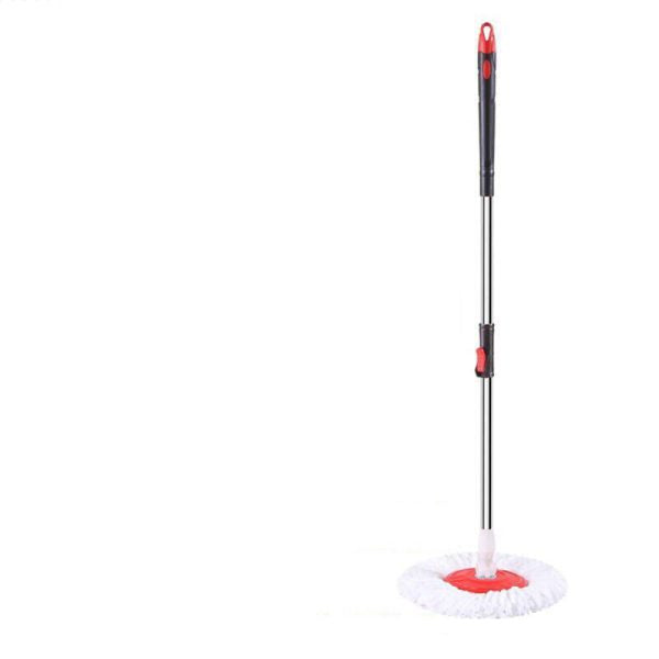 360 Degree Floor Cleaner Swivel Pole Stainless Steel Mop Hand Press Retractable Spin