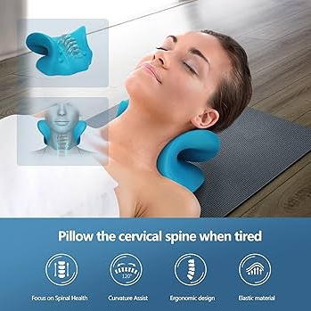 Pillow Neck Shoulder Relaxer Cervical Traction Device Posture Corrector