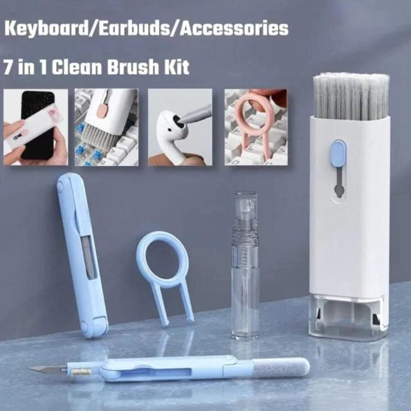 7 in 1 Multifunctional Cleaning Kit, Mobile Phones, Earbuds, Keyboard