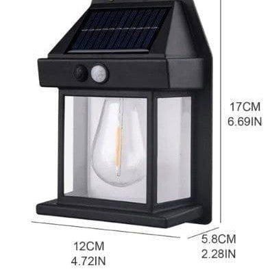 888 Solar Tungsten Filament Wall Lamp For Courtyard, Garden, Villa Lighting, And Night Light