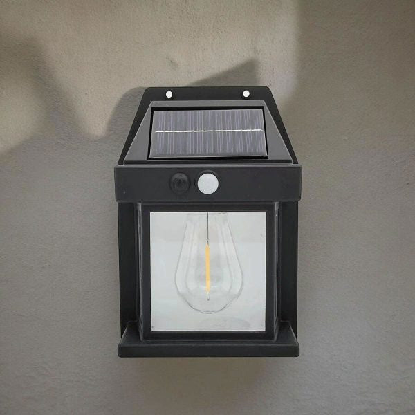 888 Solar Tungsten Filament Wall Lamp For Courtyard, Garden, Villa Lighting, And Night Light