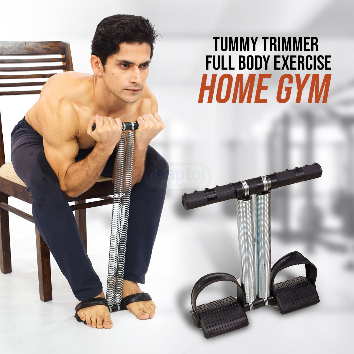 Tummy Trimmer Double Spring Machine leg,Thigh Exerciser for mens&womens