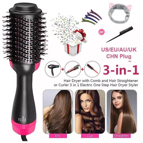 3 In 1 One Step Hot Air Brush (dryer + Styler)