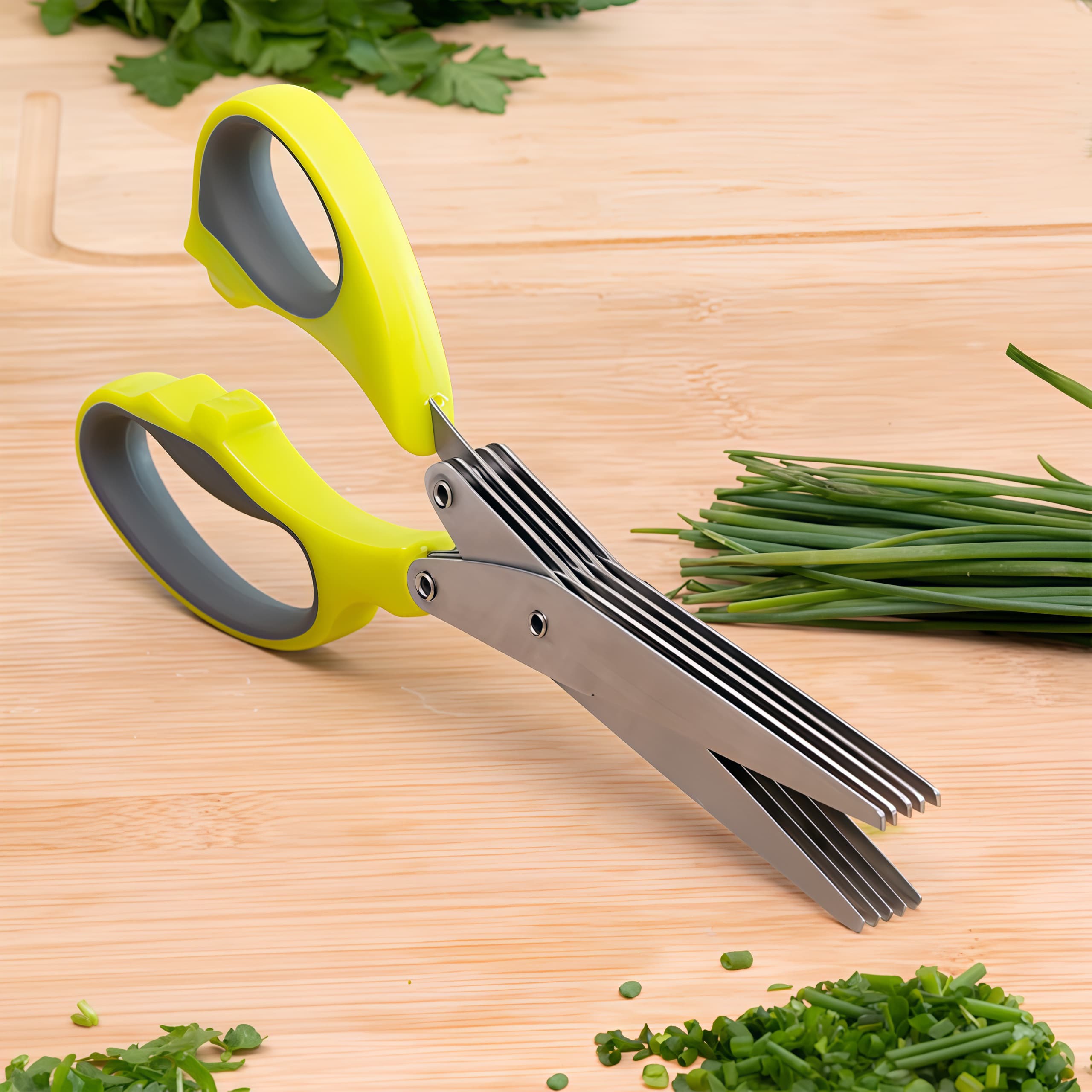 Vegetable Shredding Cutter Shear Scissor, Chopping Vegetables, Meat, Chicken, Herbs