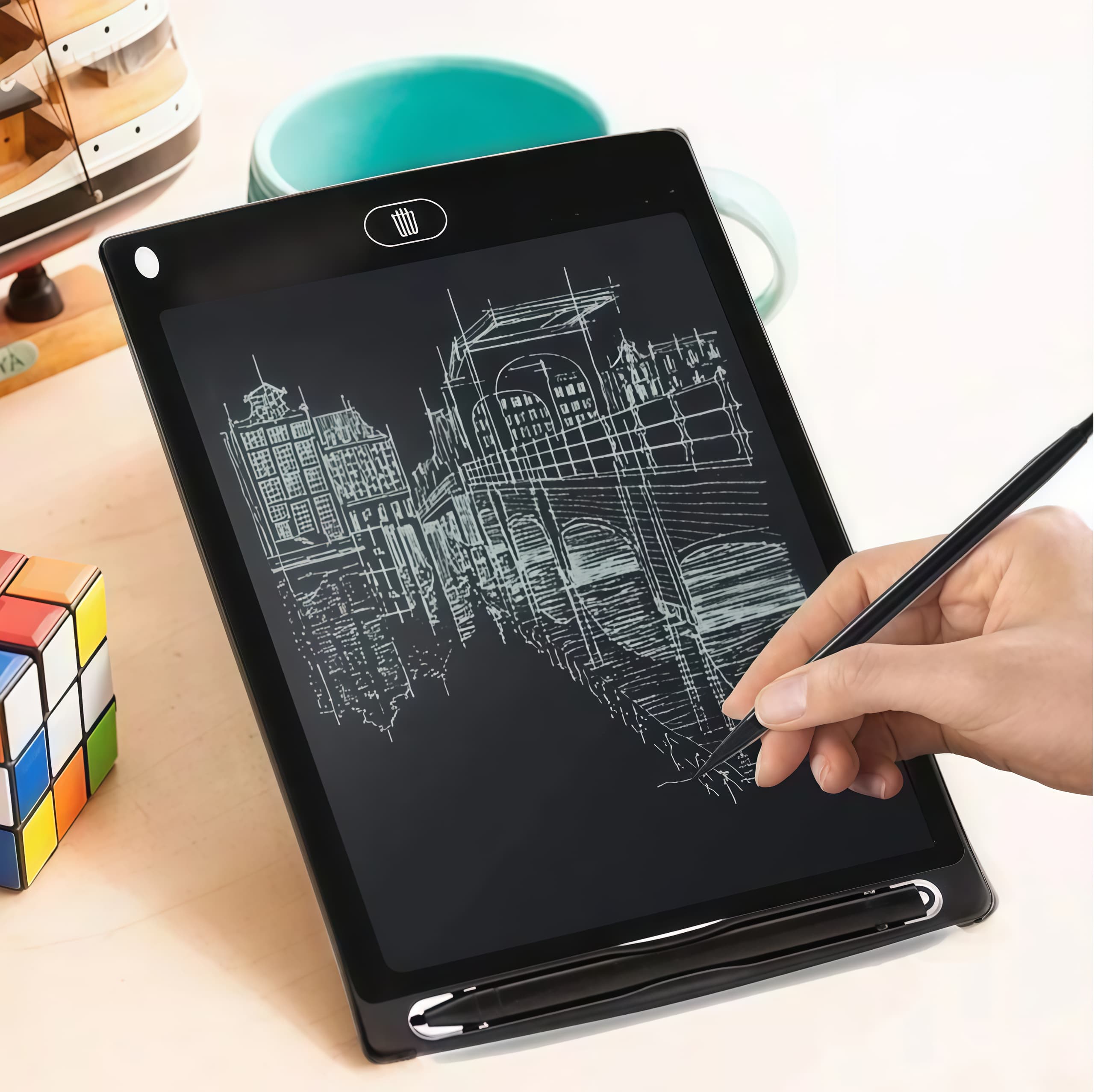 Kids Drawing LCD Writing Tablet 8.5 Inch , Drawing Tablet with Protect Cover