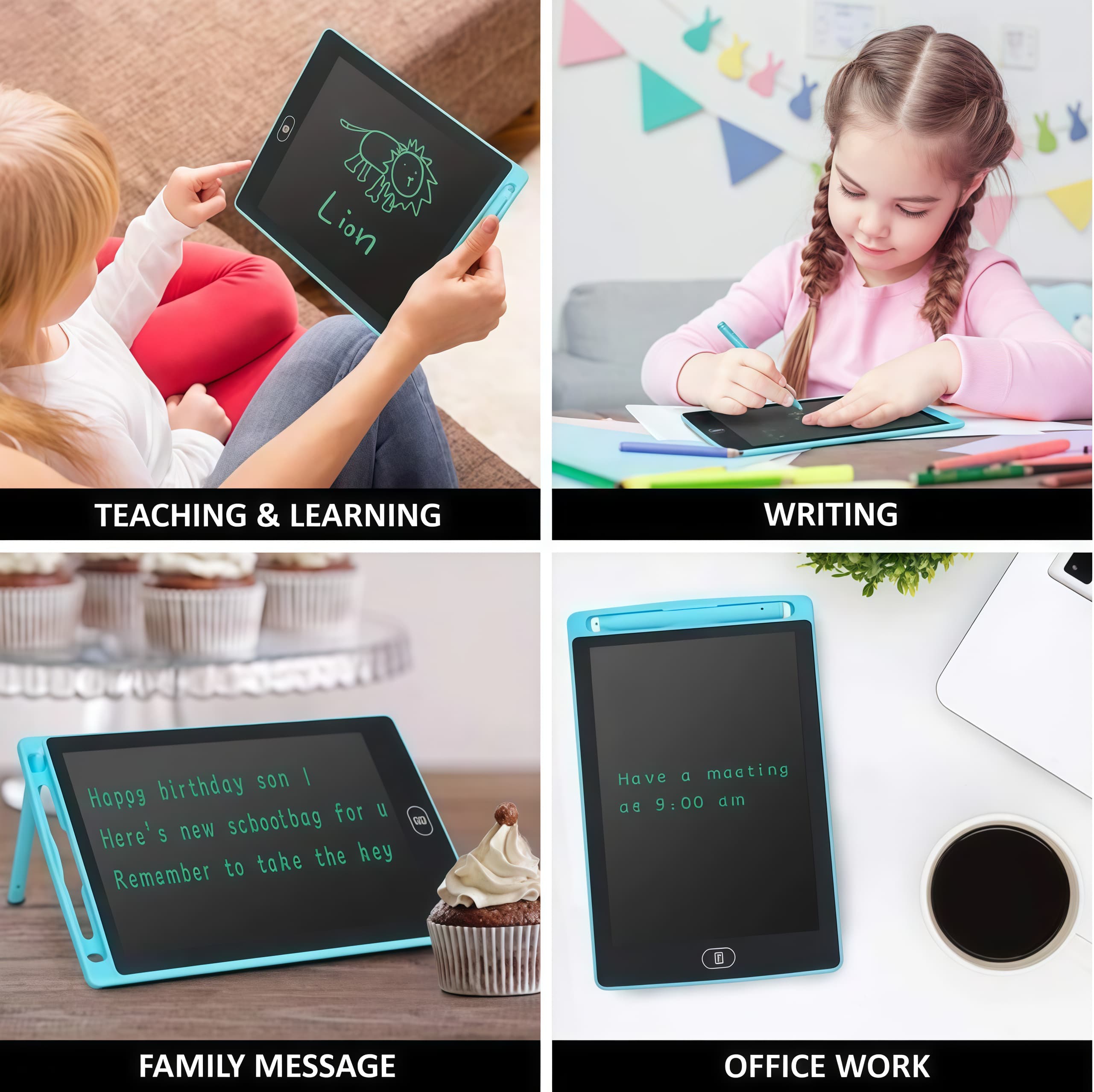 Kids Drawing LCD Writing Tablet 8.5 Inch , Drawing Tablet with Protect Cover