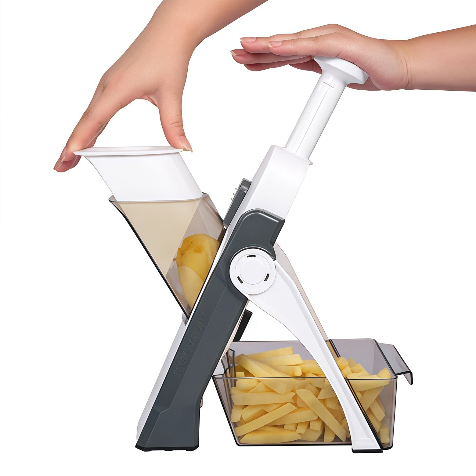 Mandoline Vegetable Cutter Slicer Chopper, Vertical Vegetable Cutter Shredder Grater