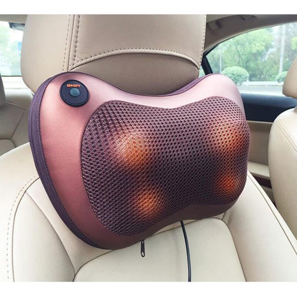 Head Massage Pillow Relax Vibrator Electric Shoulder Back Heating Neck Massager