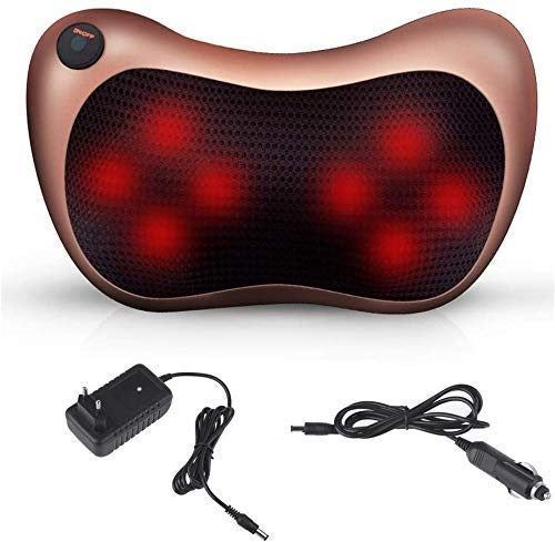 Head Massage Pillow Relax Vibrator Electric Shoulder Back Heating Neck Massager