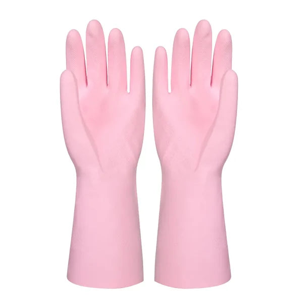 Dishwashing Rubber Gloves Non-slip Household Laundry Kitchen Cleaning Gloves