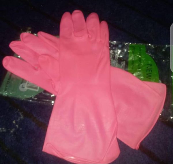 Dishwashing Rubber Gloves Non-slip Household Laundry Kitchen Cleaning Gloves