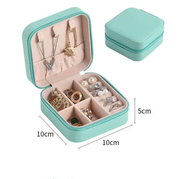 Jewelry Leather Storage Box Earrings, Bracelets, Cosmetics Beauty Container Organizer