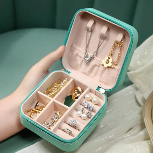 Jewelry Leather Storage Box Earrings, Bracelets, Cosmetics Beauty Container Organizer