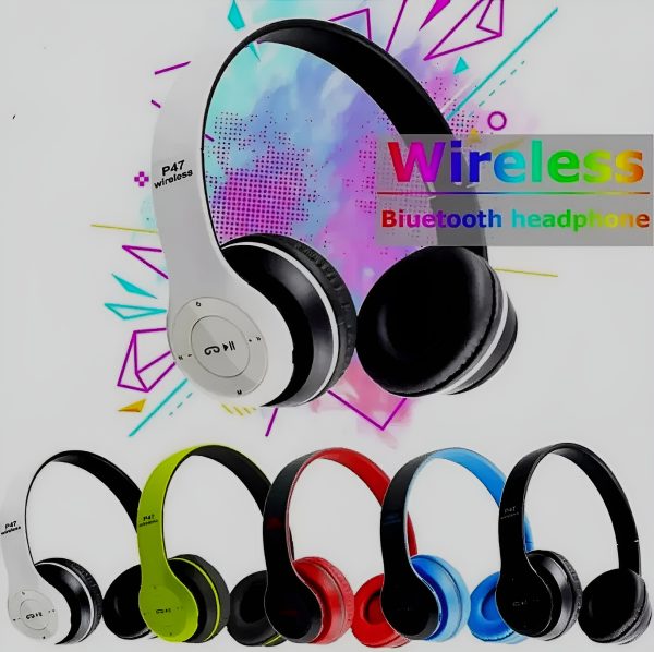 P47 Bluetooth Headphones Over Ear Foldable Headset For Gaming