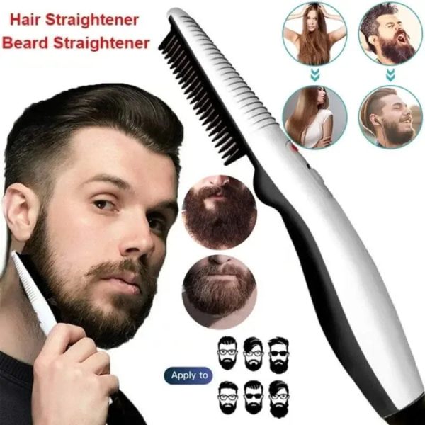 Imported Rechargeable Hair Curler Beard Shawl Comb, Hair Straightener Brush