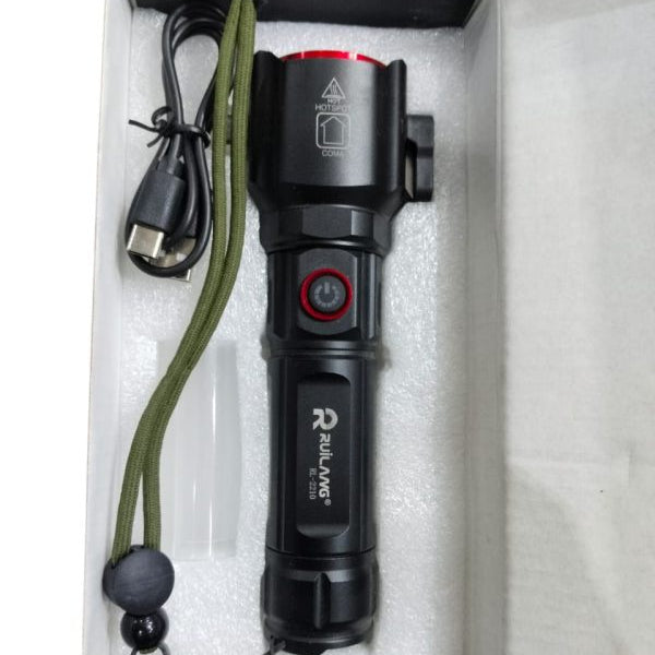 Ruilang Rechargeable Flashlight With Power Bank 8800mah 1km Light Range